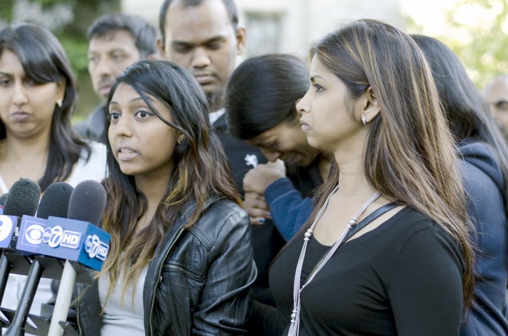 Members of the Maddula family held a news conference Friday evening where they repeatedly told reporters that they do not believe Harsha could have committed suicide. Sushma Maddula, Harsha's cousin, said the family plans to continue demanding answers from the University about the McCormick sophomore's disappearance.
