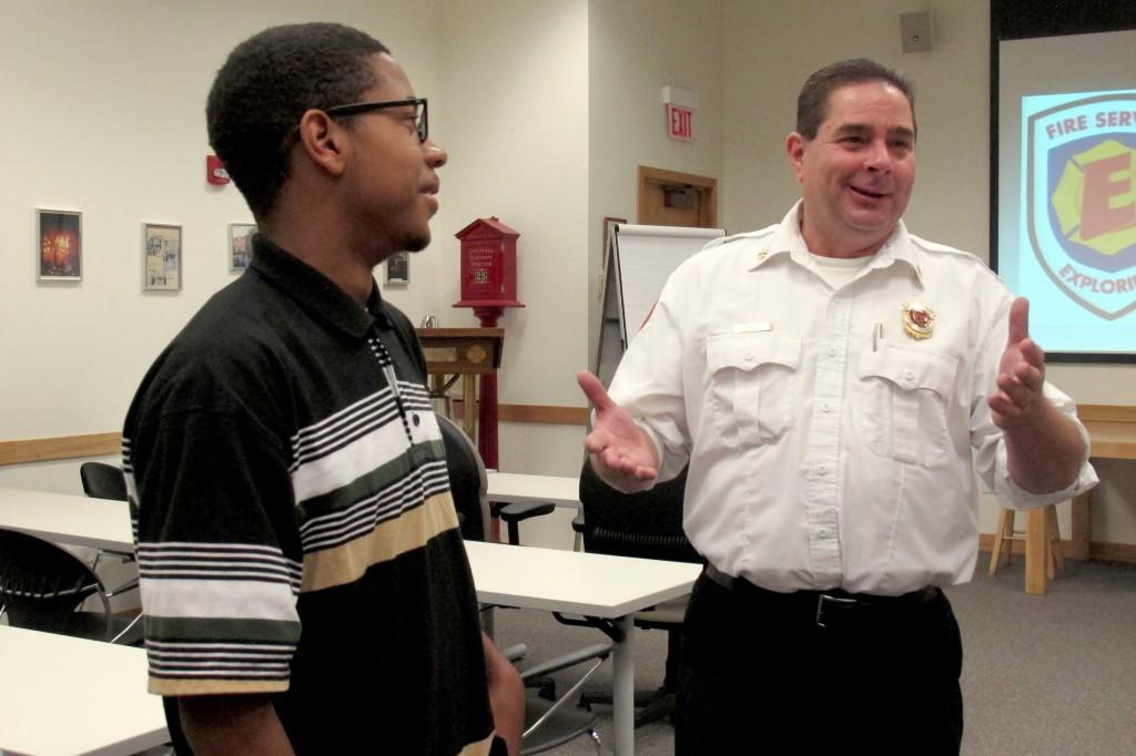 Evanston Fire and Life Safety Services launched the Explorer Program to teach youth ages 14-20 about fire prevention. 