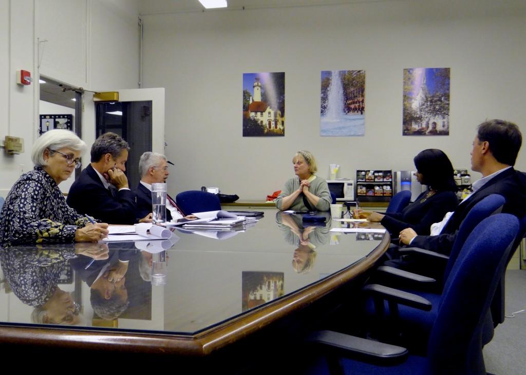 City Committee members discuss development plans for the University’s unused properties in a meeting Tuesday.