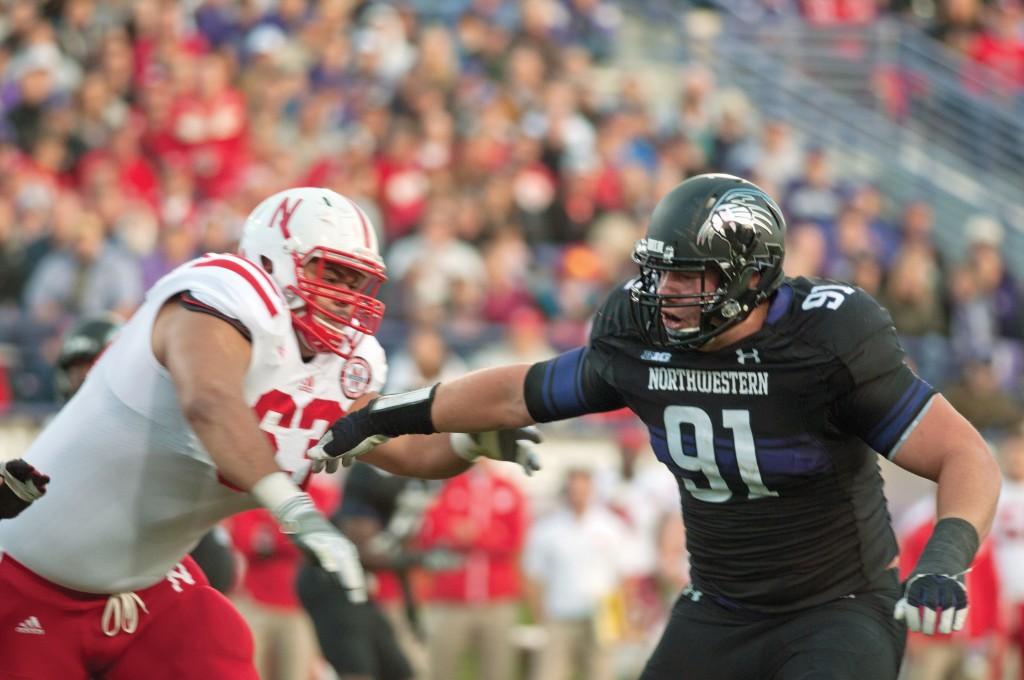 Northwestern defensive lineman Brian Arnfelt and the Wildcats’ defense have held up their end of the bargain on third down in recent weeks. The offense has lagged behind, failing to move the chains on numerous occasions.
