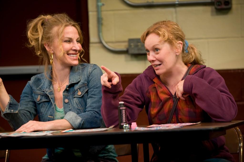 Jean (Lusia Strus) treats Margaret (ensemble member Mariann Mayberry) (left to right) to a game of bingo in Steppenwolf Theatre Company’s production of Good People. 