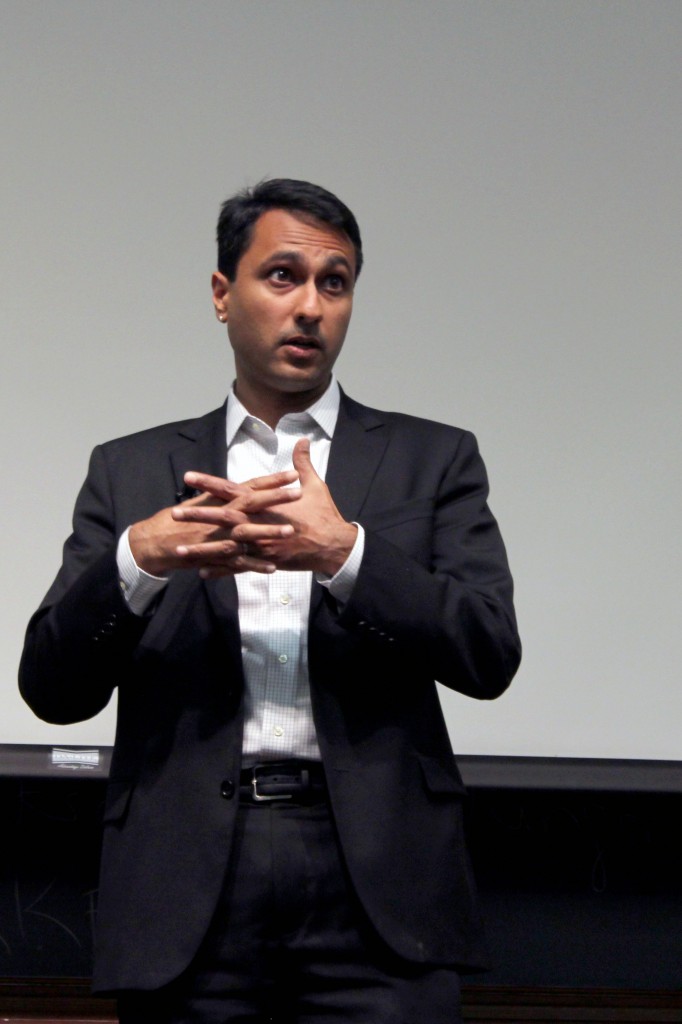 Eboo Patel challenges Northwestern students to participate in Interfaith cooperation. Patel, an adviser to President Barack Obama, spoke about his organization, Interfaith Youth Core and his work in promoting religious harmony.