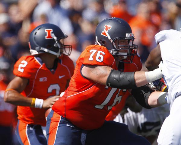 Illinois center Graham Pocic enrolled at the school in January 2008 and has become a three-year starter for the Figthing Illini in the middle of the offensive line.