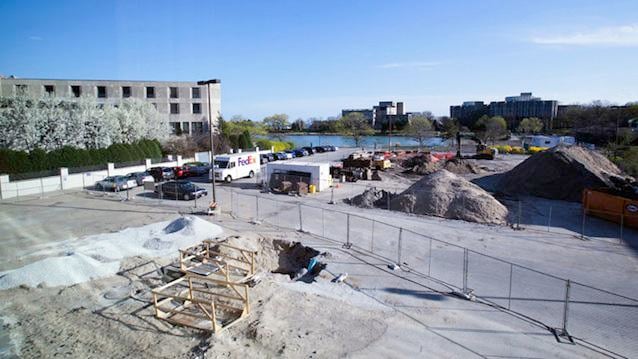 Facilities Management is continuing with construction on the mid-campus green. The project was scheduled to be completed at the end of the Fall 2012 quarter. 