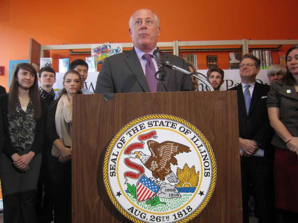 Illinois Gov. Pat Quinn announced a $1 million state grant to provide ultra high-speed internet infrastructure in Evanston on Friday. The city and NU teamed up to submit a proposal to the Illinois Gigabit Community Challenge.