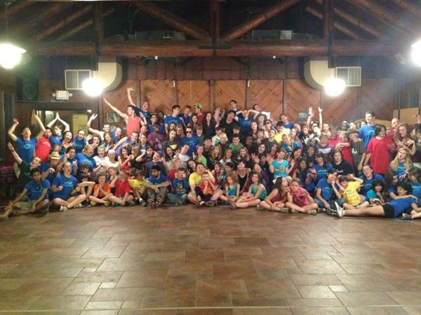 The NU Camp Kesem staff poses with the 2012 campers last summer. This year the organization received a record number of counselor applications.