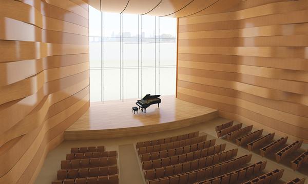 he Robert W. Galvin Foundation donated $6 million to the University for construction of the new building for the Bienen School of Music and the School of Communication. In recognition of the gift, the University will name the buildings recital hall in honor of Mary B. Galvin (Comminication 45).