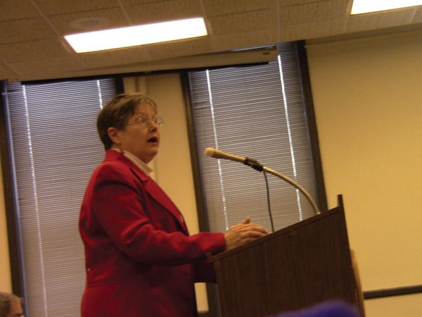 Evanston resident Jill Graham said the proposed ordinance to ban short term rentals would hurt landlords in a workshop held at the Lorraine H. Civic Center. 