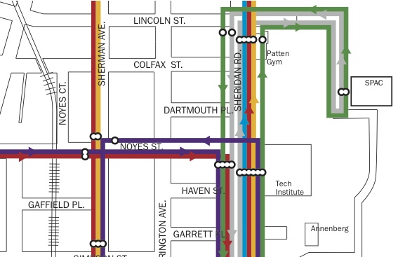 A new Evanston City Council subcommittee will consider proposed changes to the Northwestern shuttle route along Noyes Street. City and University officials have ruled out ending the service about two hours early.