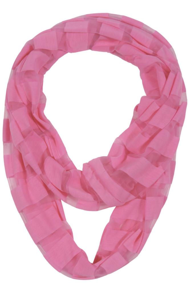 Infinity scarves can keep you warm during the transition between fall and winter.