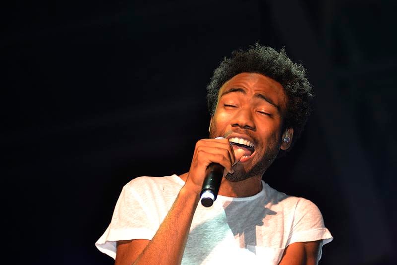 Childish Gambino performs as the headliner at the annual A&O Blowout on Friday night. The other bands included AyOH and Grouplove.