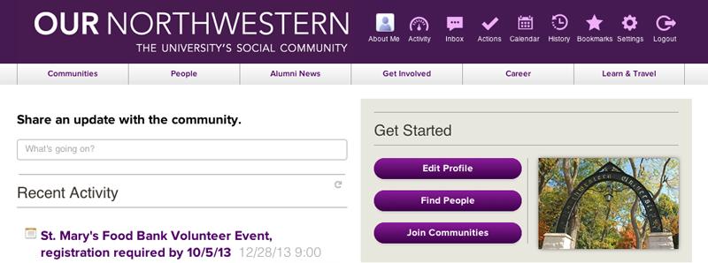 The Our Northwestern website, a new social network for NU alumni, is currently in beta testing. The website is intended to improve communications between the University and its alumni.