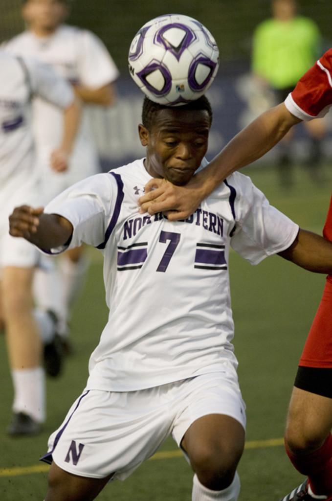 Midfielder Lepe Seetane is one of the Cats’ most experienced players. The senior scored his first goal of the season Sunday, but NU suffered its second straight overtime loss. Northern Illinois visits Evanston on Wednesday as the Cats attempt to end that streak.
