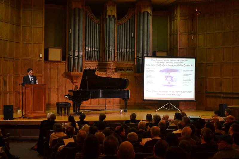 Religious studies Prof. Barry Wimpfheimer speaks at the kickoff event for “The Zionist Ideal in Israeli Culture: Dream and Reality,” a three-day conference that began Sunday. The event was part of Northwestern’s inaugural Israel Studies conference.
