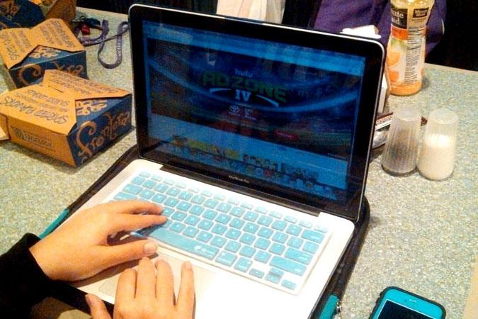 A student watches a video using Hulu Plus on her laptop. Northwestern Residential Services has given some students Hulu Plus accounts as a replacement for NUTV, which was discontinued over the summer.
Ebony Calloway/The Daily Northwestern