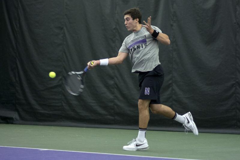 Senior Raleigh Smith’s strong play couldn’t keep Northwestern from defeat at the hands of Notre Dame on Tuesday. Smith and partner Mihir Kumar were the only Wildcats doubles pair to win their match, and Smith accounted for NU’s only singles victory.