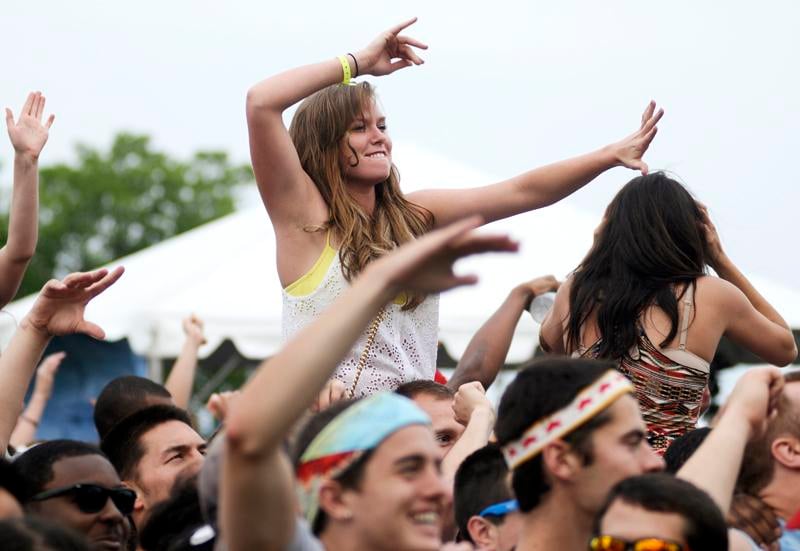 Students dance during Dillo Day 2012. Dillo Day has not had a female headliner since Regina Spektor in 2010.
