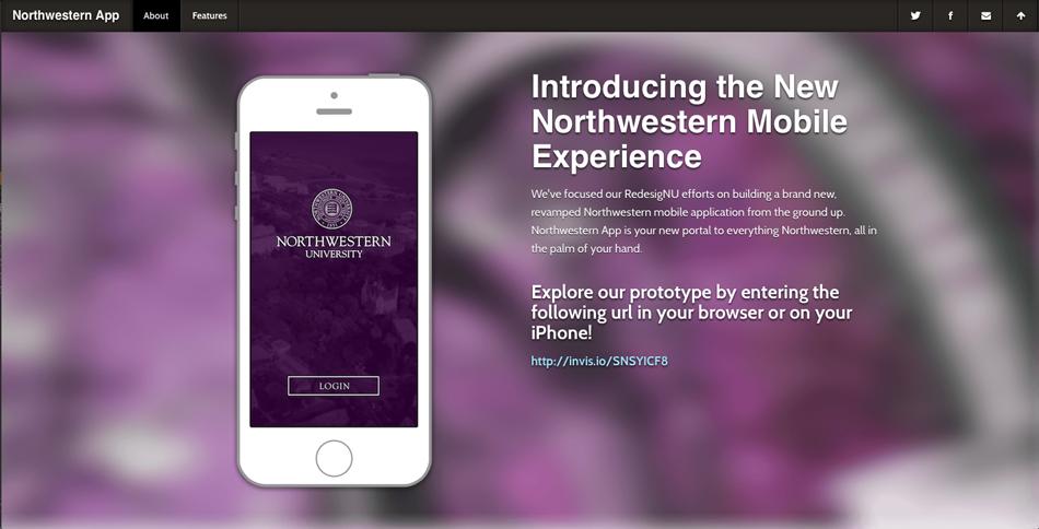 The Northwestern App won the $2,000 grand prize at RedesigNU, a 24-hour hackathon on April 25 and 26. The mobile app includes a digital WildCARD and mobile friendly CAESAR access, among other services.