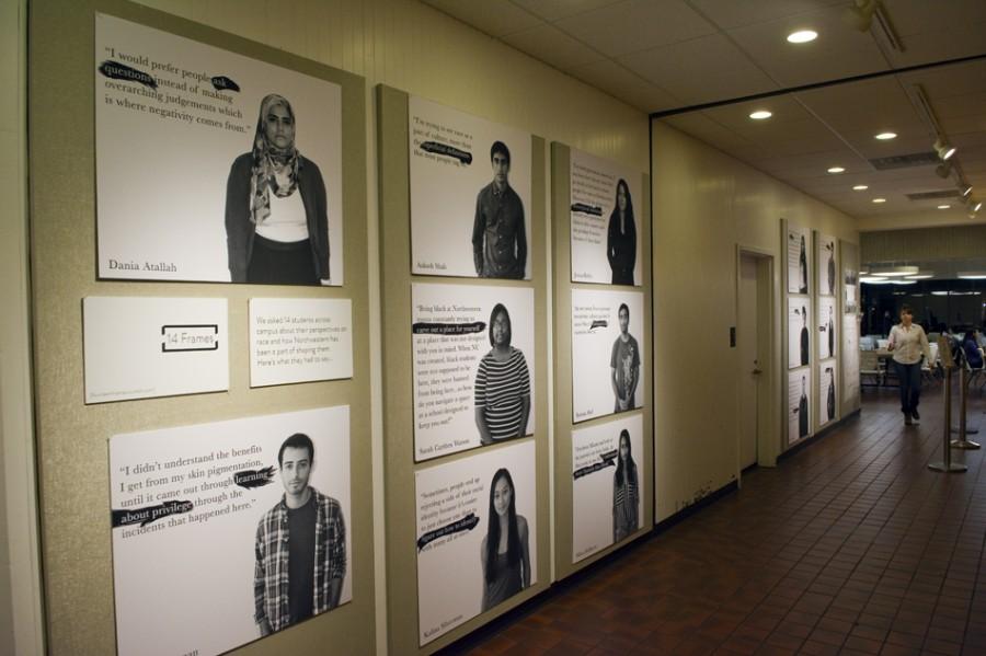 “Fourteen Frames” a gallery that profiles Northwestern students’ experiences with race, is displayed at Norris University Center. The OpenShutter Project, a group within Global Engagement Summit, created the gallery as well as a corresponding Tumblr page. 