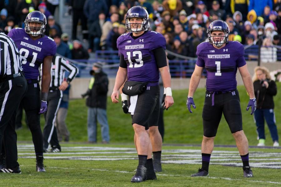 Senior quarterback Trevor Siemian (13) and the Northwestern offense will need to seize every opportunity against the Fighting Irish. Notre Dame is the toughest team on the Wildcats’ schedule.