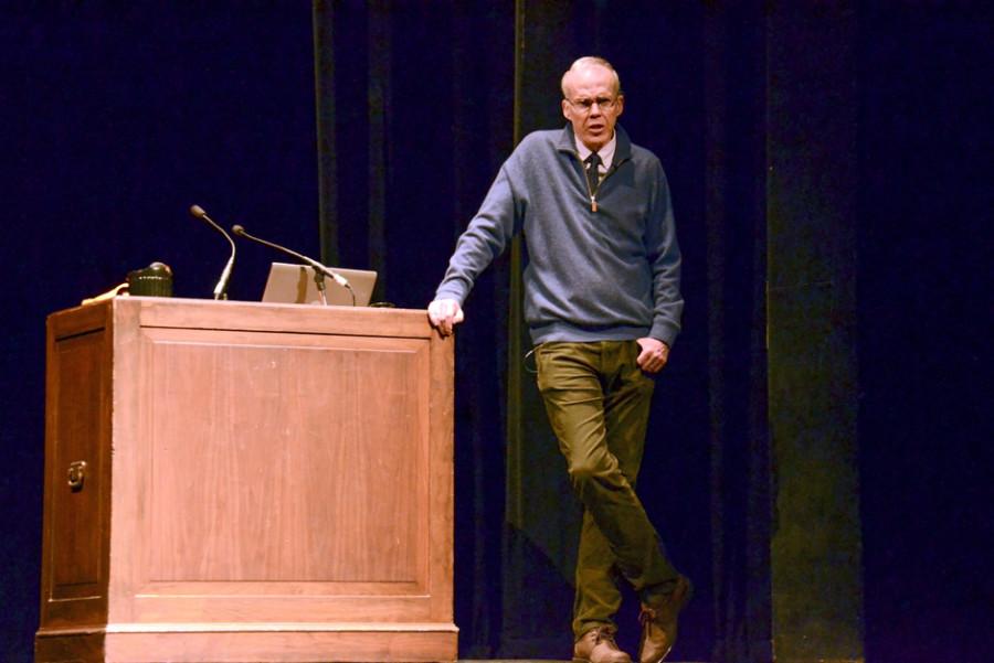 Bill McKibben, renowned environmentalist, discusses climate change at SEED’s winter speaker event. McKibben, founder of the environmental movement 350.org, has protested the Keystone XL pipeline and has written bestselling books about the environment.
