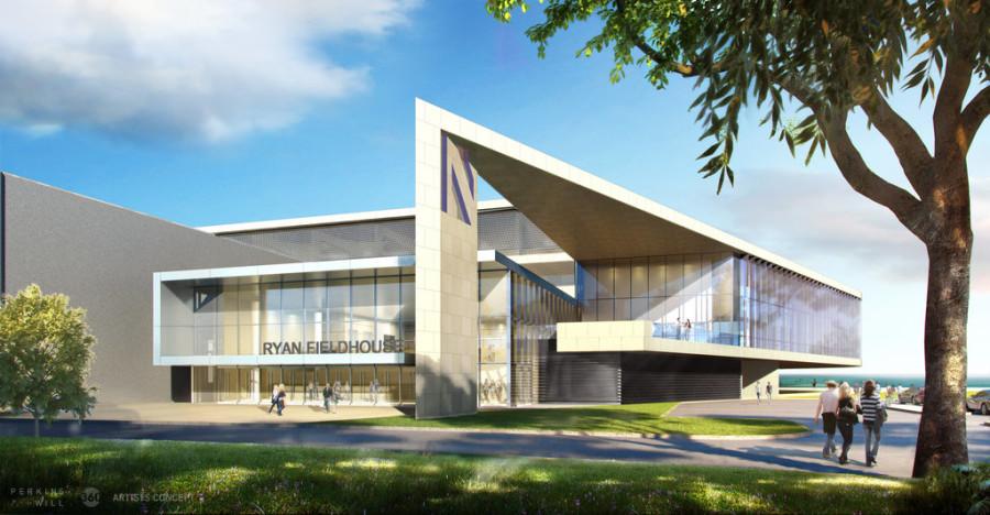 Ryan Fieldhouse,​ depicted above in a rendering, will be​ a multipurpose facility for ​athletic practices and competitions​ and​ recreational activities. The University announced on Wednesday that it ​plans to file permits ​to begin construction on the ​f​ieldhouse​ in spring​.
