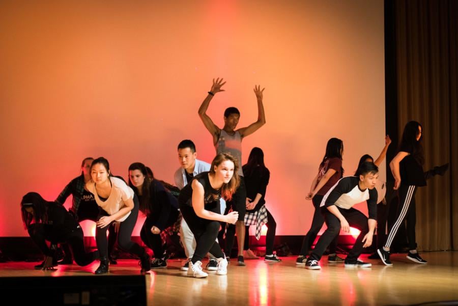 Performers rehearse for ReFresH Dance Crew’s first ever solo show. The urban and hip-hop dance organization is made up of more than 70 members. 