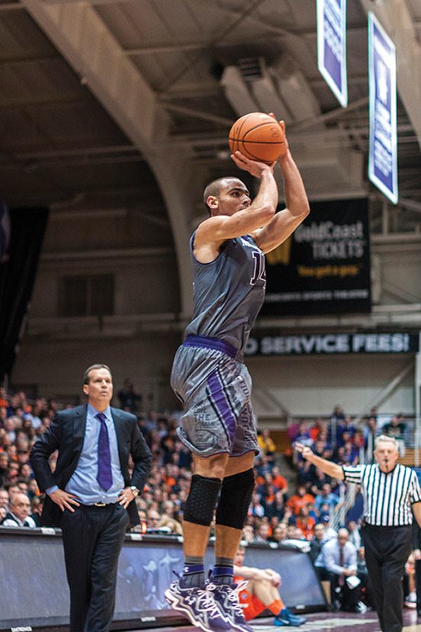 Tre Demps raises up for a jump shot. The senior guard will be looking to build off of a junior season in which he averaged 12.5 points and was a consensus honorable mention All-Big Ten selection.