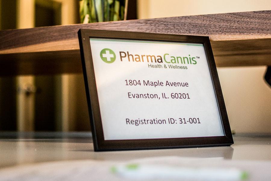 Medical marijuana provider Pharmacannis hosted an open house at its Evanston location Monday. The dispensary, located at 1804 Maple Ave. passed its final state inspection.