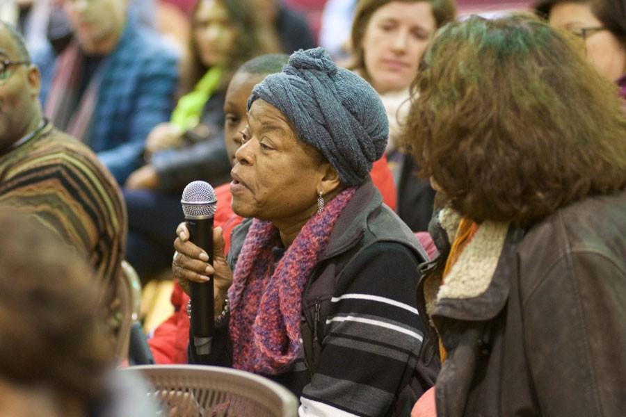 Around 50 Evanston residents gathered at the Fleetwood-Jourdain Community Center Saturday for a free screening and subsequent discussion of Spike Lee’s movie “Chi-Raq.” The film, which was released in 2015, explores the issue of gun violence in Chicago.