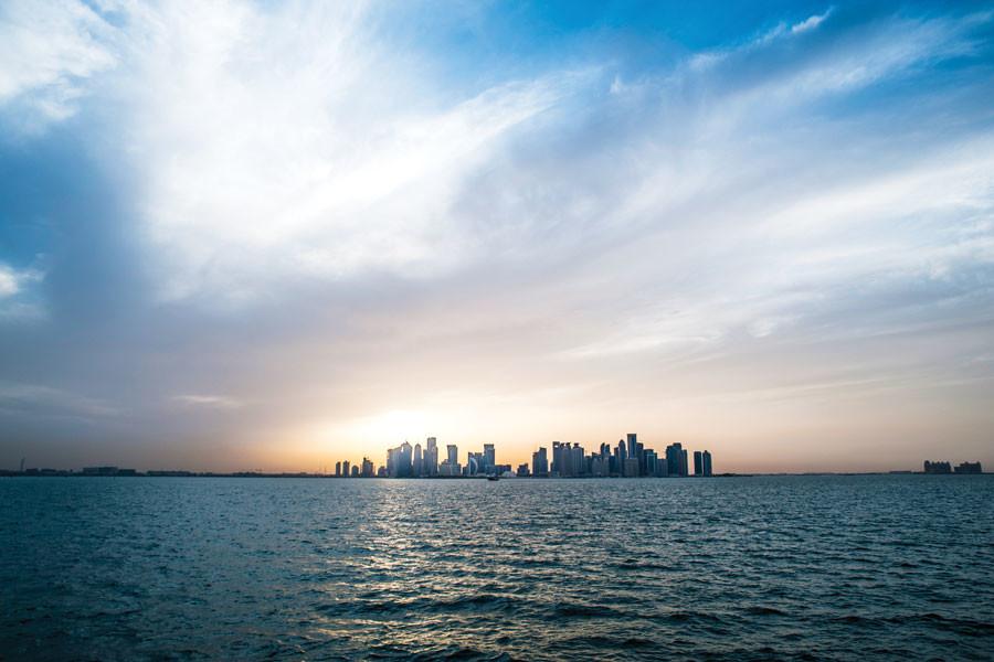 The skyline of Doha, Qatar, where Northwestern and five other U.S. universities have campuses in Education City. NU-Q remains open after several Arab nations broke diplomatic and economic ties with Qatar last week. 