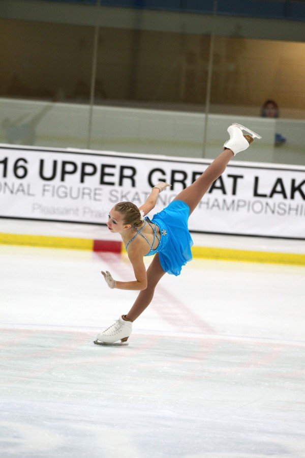 11-year-old Zoe Parrilli came in 11th place this weekend at the 2016 Prudential U.S. Figure Skating Championships. Parrilli, an Evanston resident, began skating at the age of 3.