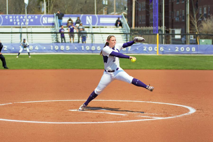 Kristen Wood delivers a pitch. The senior started a team-high 32 games last season. 