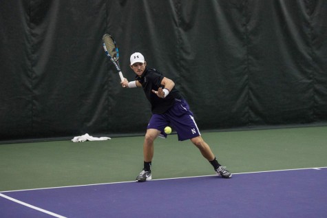 Strong Kirchheimer readies a forehand. The junior’s performance over the last week has helped Northwestern to a 17-2 start.