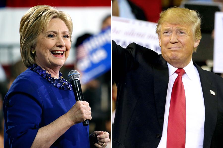 Trump, Clinton win Illinois primaries