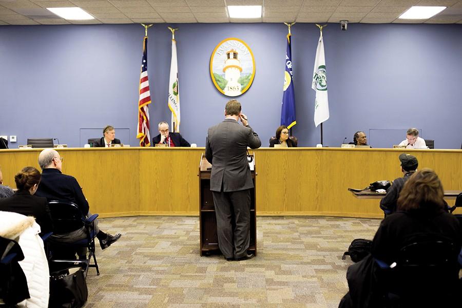 Aldermen hold a City Council meeting. These officials may receive boosts to their salaries, depending on the findings of the Mayor’s Compensations Committee.