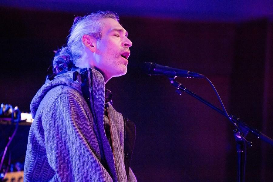 Matisyahu+performs+at+Pick-Staiger+Concert+Hall.+The+Jewish+musician+and+rapper+also+discussed+his+faith+during+the+performance+Thursday.