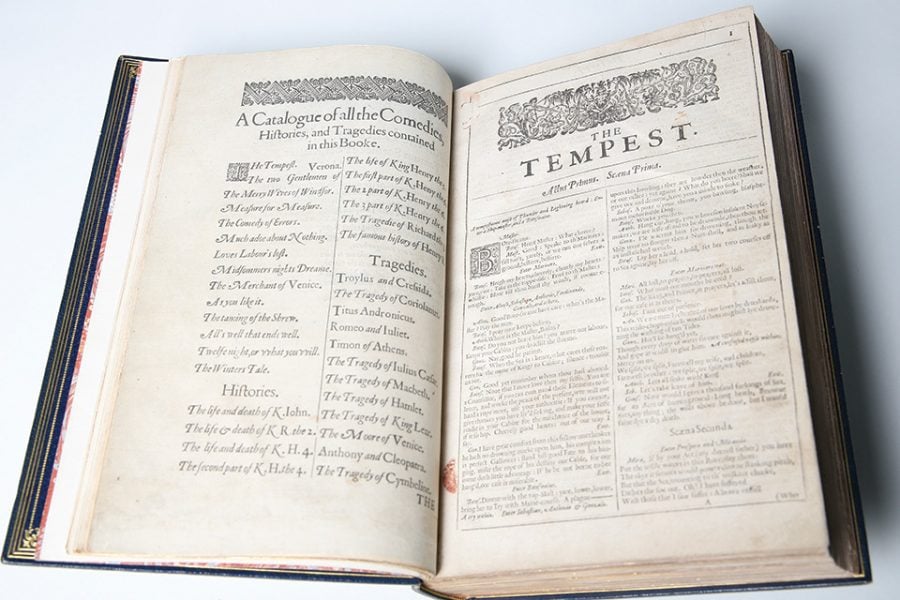 A copy of a rare second folio of William Shakespeare’s “Comedies, Histories, and Tragedies” will be on display this week as part of “Page & Stage: Shakespeare at Northwestern Libraries.”  The exhibition celebrates 400 years since the playwright’s death with different artifacts related to his work. 