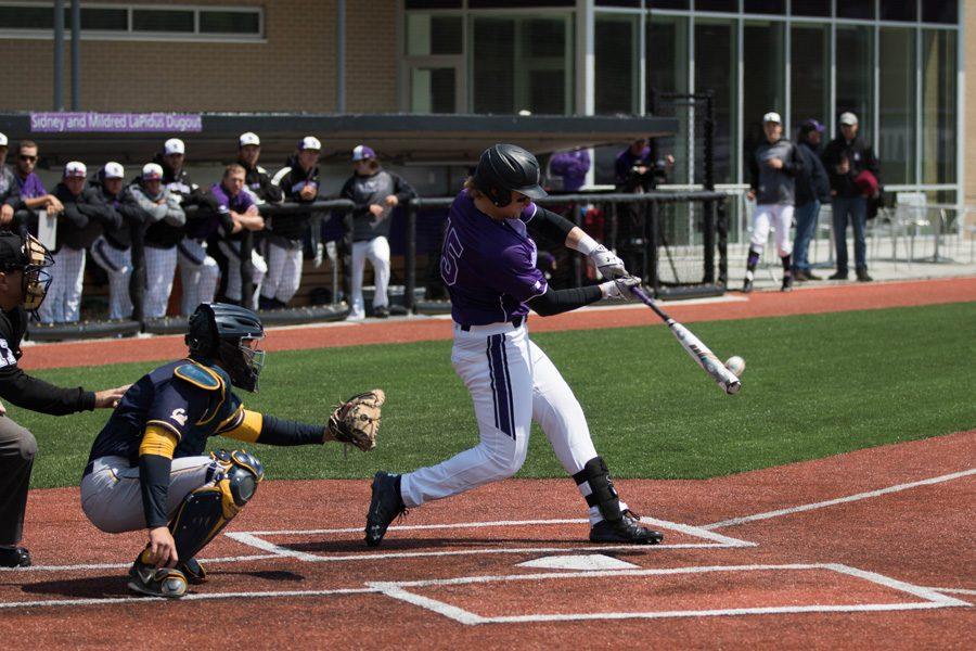 Connor Lind hits the baseball. The junior third baseman has been a rock for the Wildcats, starting all 51 games. 