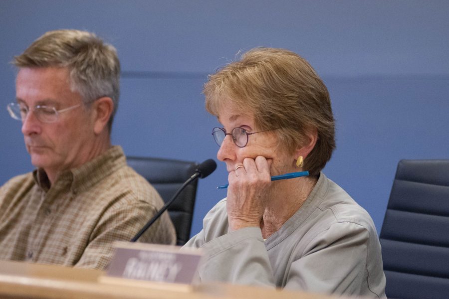 Ald. Eleanor Revelle (7th) attends a city council meeting. Revelle and her husband are being honored for their environmental work at a dinner in November.