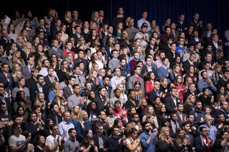 More than 18,000 people attended President Barack Obamas farewell address at the McCormick Place convention center. Multiple Northwestern students were in the crowd on Tuesday night.
