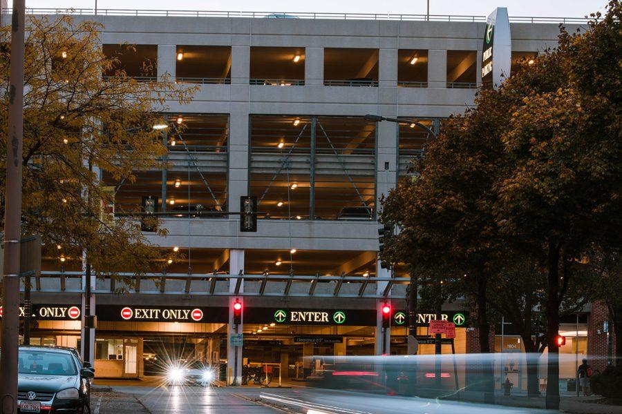 The Sherman Plaza parking garage is city owned. Ald. Judy Fiske (1st) asked city staff on Monday to reexamine ways to limit unsafe activity on the upper level of the garage.