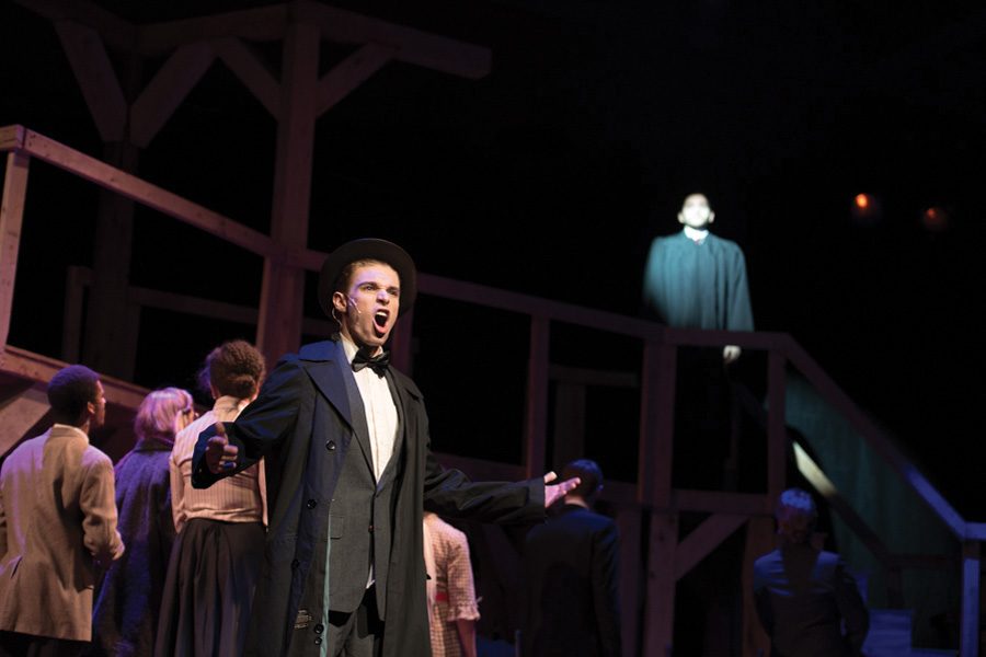 The cast of Parade reopens the case of Leo Frank in a historical musical. The Jewish Theater Ensembles winter main stage production opens Friday in the Louis Room in Norris.