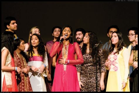 Members of Northwestern Nithya, a classical Indian dance ensemble, perform in last year’s South Asian Students Alliance show. The 2017 SASA show will take place on Saturday at 7p.m. in Cahn Auditorium. 