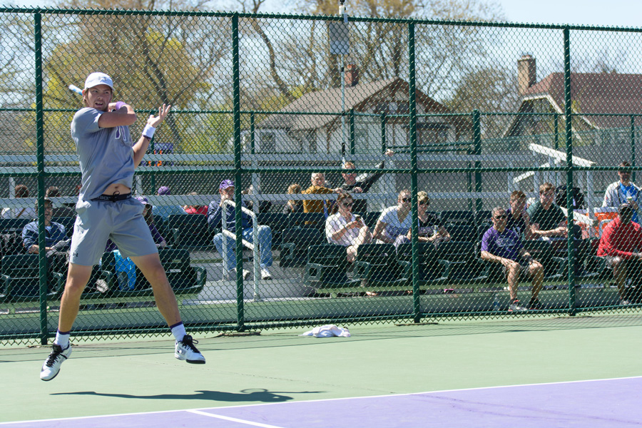 Strong Kirchheimer fires a forehand. The senior has played an integral role in the Wildcats’ success over the last four years.