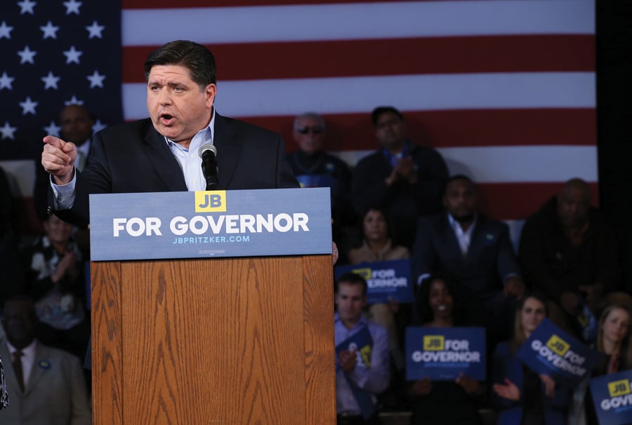 J.B. Pritzker launches his campaign in Chicago in April. U.S. Sens. Dick Durbin (D-Ill.)  and Tammy Duckworth (D-Ill.)  endorsed  Pritzker for governor on Friday.
