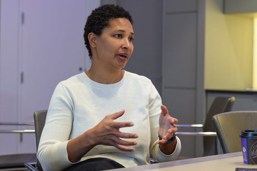 Danielle Allen discusses her inspiration for writing “Our Declaration.” Allen delivered the One Book One Northwestern keynote address Thursday, speaking about the modern relevance of the Declaration of Independence.

