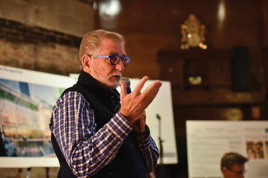  BJ Jones, Northlight Theatre’s artistic director, talks about the the proposed project in downtown Evanston. He said the Evanston location would allow the company to experiment with new work without worrying about its financial implications.