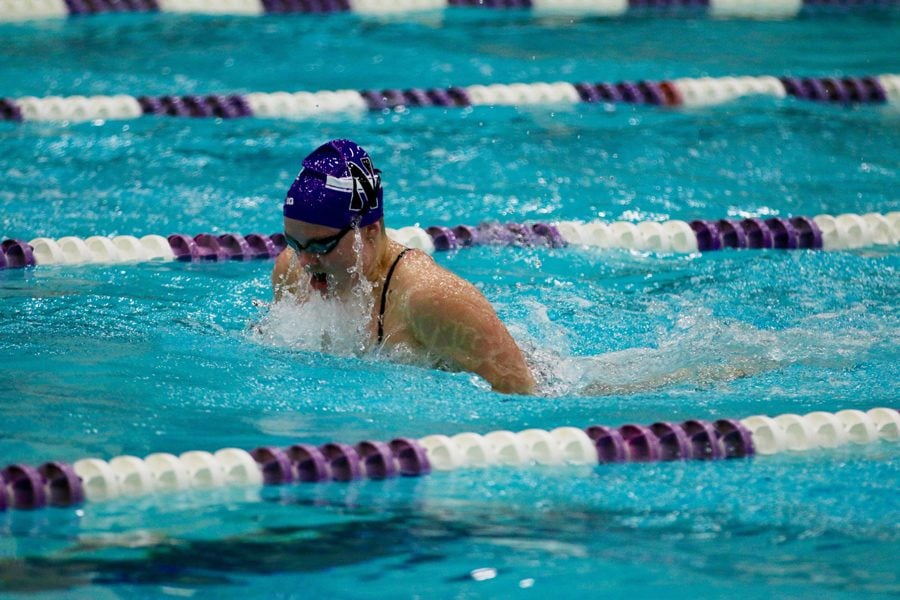 Lindsay Adamski swims. The junior and the Wildcats will begin their season Friday against Georgia. 
