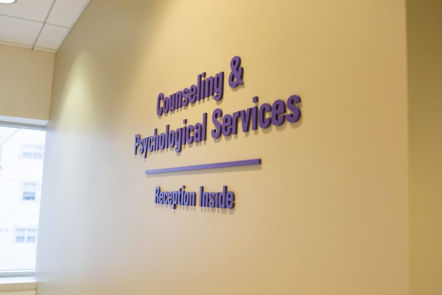 Counseling and Psychological Services, located on the second floor of Searle Hall. CAPS added Breathe, a meditation portal in the NUHelp app, to its stress management programming this year.